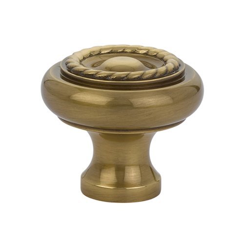 Emtek - Cabinet Knob, Brass Rope, 1-3/4 Inch