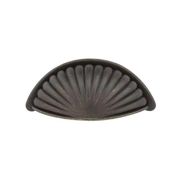 Emtek - Tuscany Bronze Fluted Bin Pull, 3 Inch C-C
