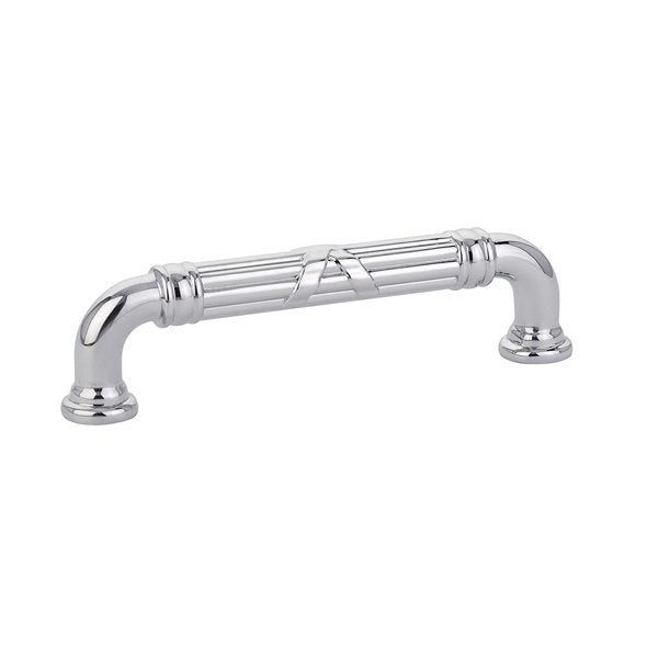 Emtek - Ribbon & Reed Fixed Pull - Estate, 4 Inch C-C