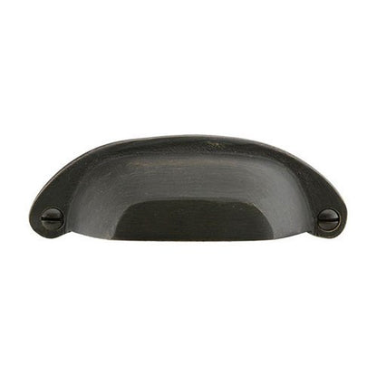 Emtek - Sandcast Bronze Ranch Bin Pull, 3 Inch C-C