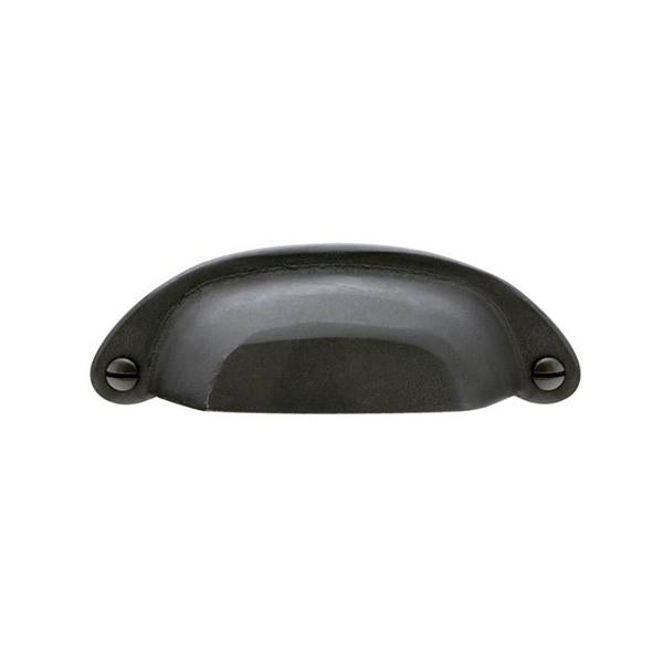 Emtek - Sandcast Bronze Ranch Bin Pull, 4 Inch C-C