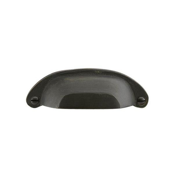 Emtek - Sandcast Bronze Ranch Bin Pull, 4 Inch C-C