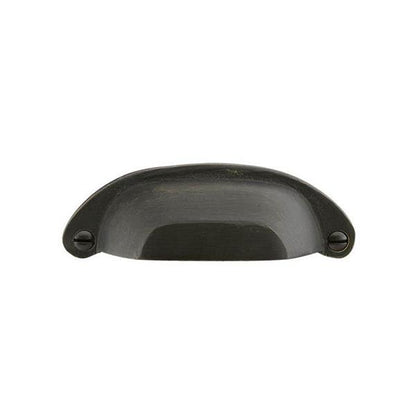 Emtek - Sandcast Bronze Ranch Bin Pull, 4 Inch C-C