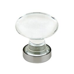 Emtek - Hampton Glass Knob, 1-1/4 Inch