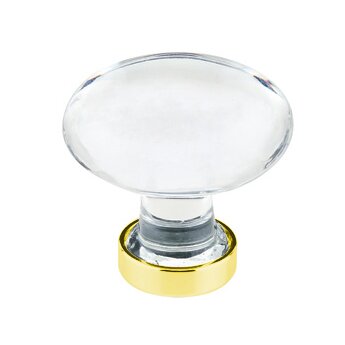 Emtek - Hampton Glass Knob, 1-1/4 Inch