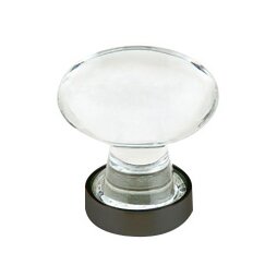 Emtek - Hampton Glass Knob, 1-3/4 Inch