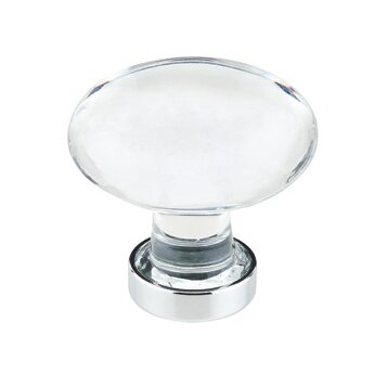 Emtek - Hampton Glass Knob, 1-3/4 Inch