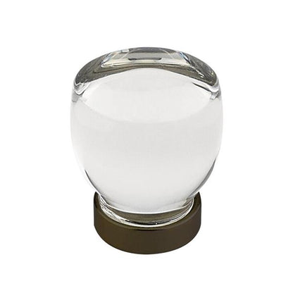 Emtek - Juneau Glass Knob, Cabinet, 1-1/8 Inch