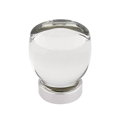 Emtek - Juneau Glass Knob, Cabinet, 1-1/8 Inch