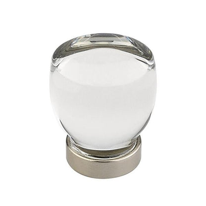 Emtek - Juneau Glass Knob, Cabinet, 1-1/8 Inch