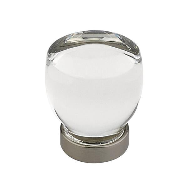 Emtek - Juneau Glass Knob, Cabinet, 1-1/8 Inch