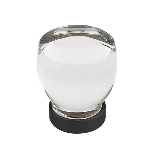 Emtek - Juneau Glass Knob, Cabinet, 1-1/8 Inch