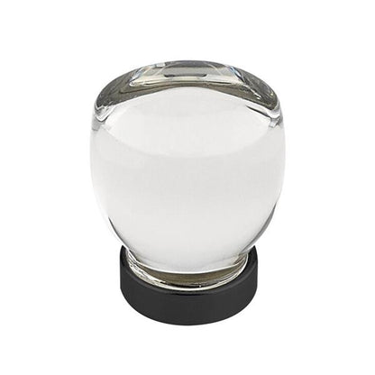 Emtek - Juneau Glass Knob, Cabinet, 1-1/8 Inch