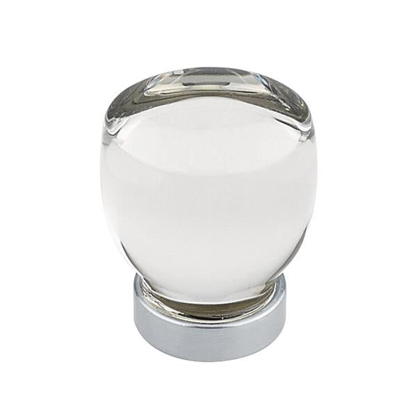 Emtek - Juneau Glass Knob, Cabinet, 1-1/8 Inch