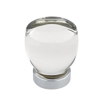 Emtek - Juneau Glass Knob, Cabinet, 1-1/8 Inch
