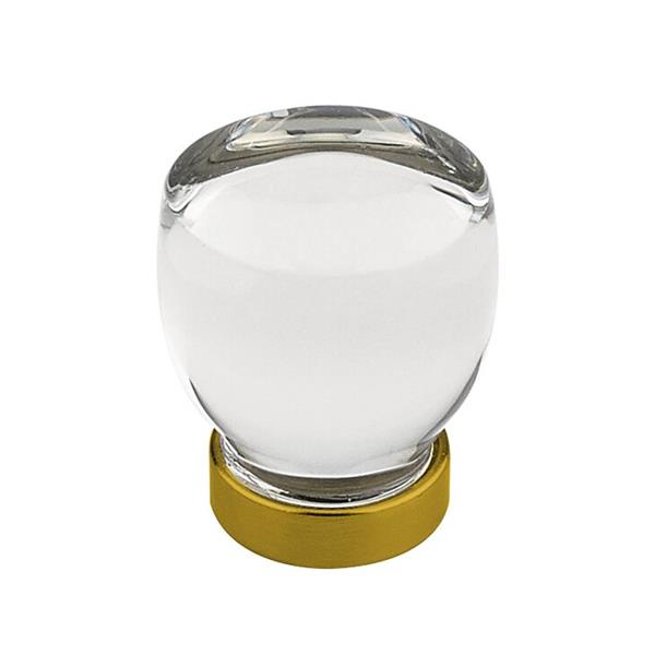 Emtek - Juneau Glass Knob, Cabinet, 1-1/8 Inch