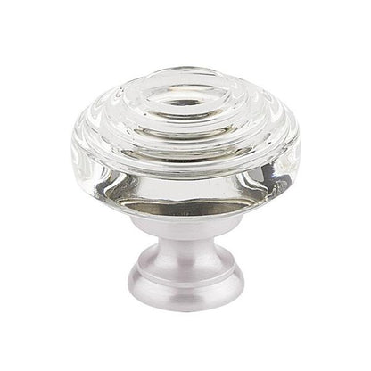 Emtek - Deco Glass Knob, Cabinet, 1-1/4 Inch