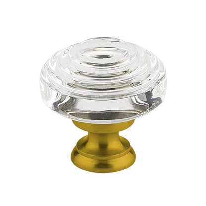 Emtek - Deco Glass Knob, Cabinet, 1-1/4 Inch