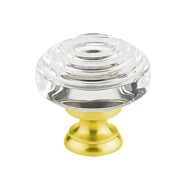 Emtek - Deco Glass Knob, Cabinet, 1-5/8 Inch