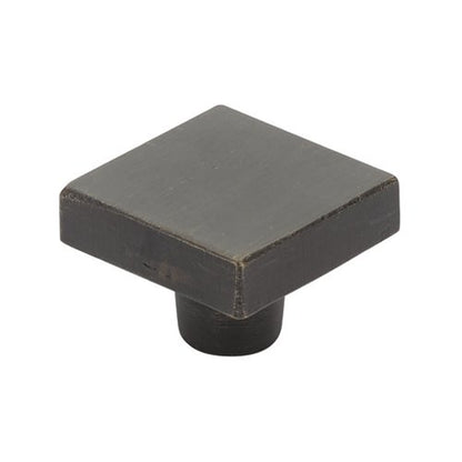 Emtek - Rustic Modern Square Knob, 1-1/4 Inch