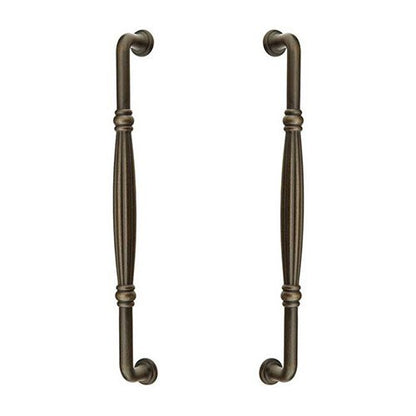 Emtek - Tuscany Bronze Fluted Appliance Pull, 12 Inch