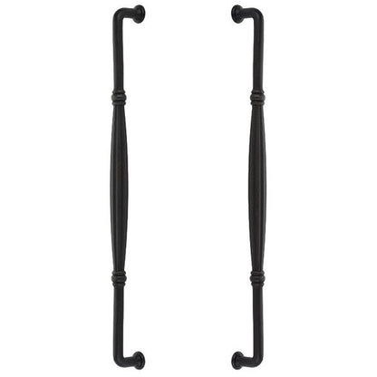 Emtek - Tuscany Bronze Fluted Appliance Pull, 18 Inch