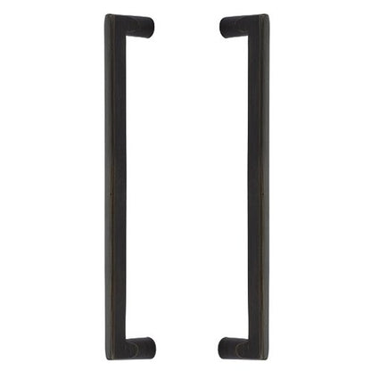 Emtek - Sandcast Bronze Rail Appliance Pull, 12 Inch