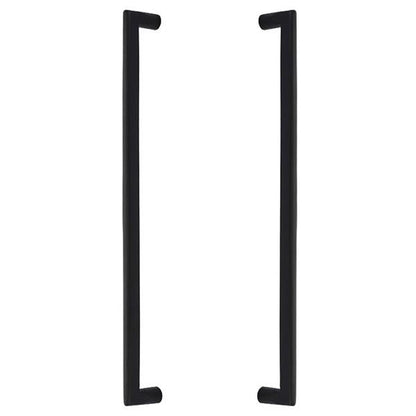 Emtek - Sandcast Bronze Rail Appliance Pull, 18 Inch