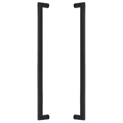 Emtek - Sandcast Bronze Rail Appliance Pull, 18 Inch