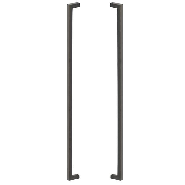 Emtek - Back To Back, Rustic Modern Appliance Pull, 18 Inch C-C