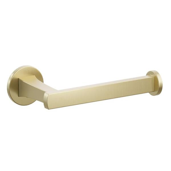 Emtek - Transitional Flared Brass Paper Holder, Single Post