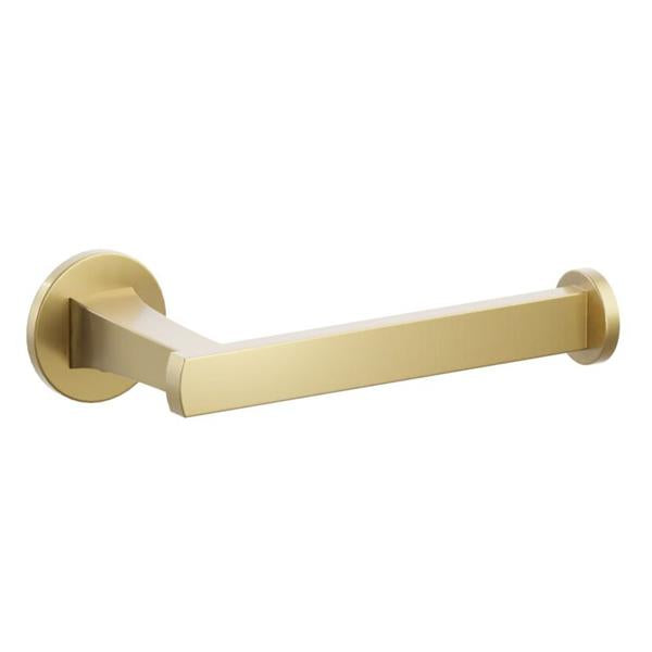 Emtek - Transitional Flared Brass Paper Holder, Single Post