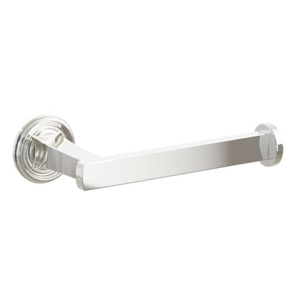 Emtek - Transitional Flared Brass Paper Holder, Single Post