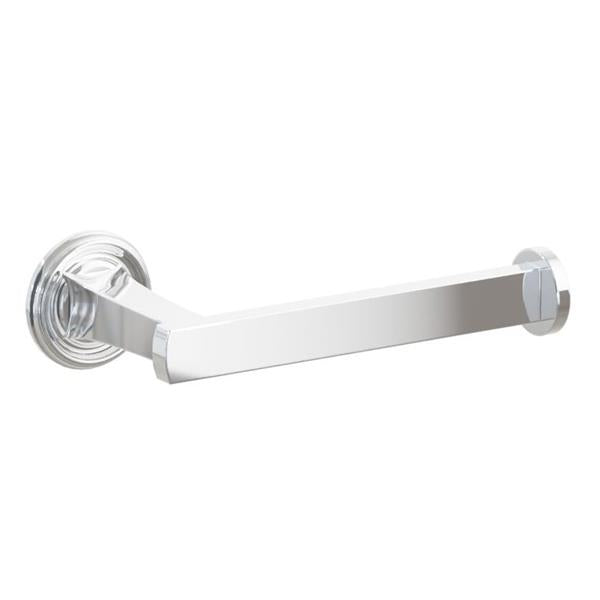 Emtek - Transitional Flared Brass Paper Holder, Single Post