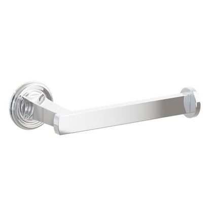 Emtek - Transitional Flared Brass Paper Holder, Single Post