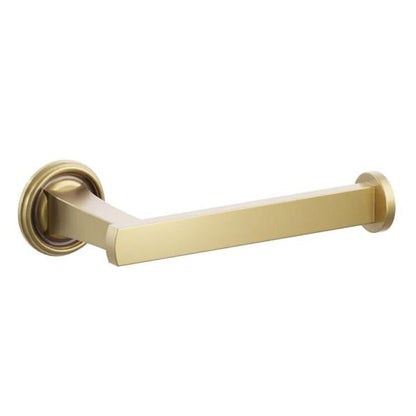 Emtek - Transitional Flared Brass Paper Holder, Single Post