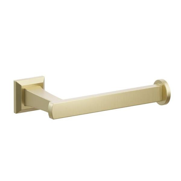Emtek - Transitional Flared Brass Paper Holder, Single Post
