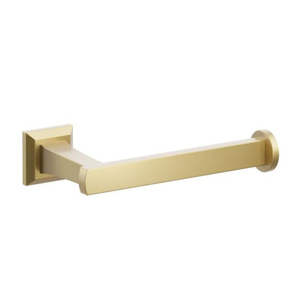 Emtek - Transitional Flared Brass Paper Holder, Single Post