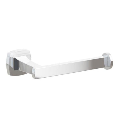 Emtek - Transitional Flared Brass Paper Holder, Single Post