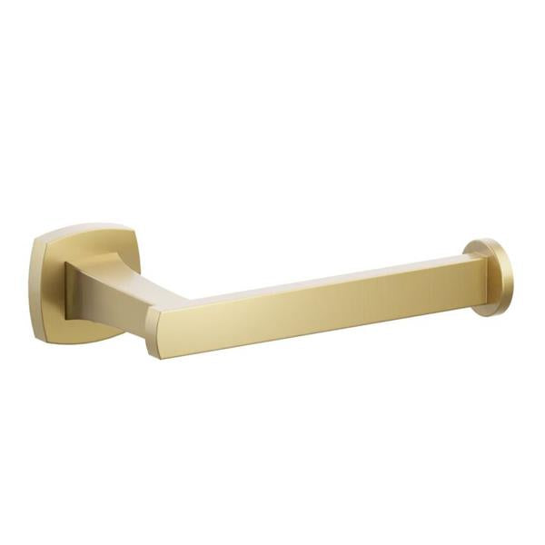 Emtek - Transitional Flared Brass Paper Holder, Single Post