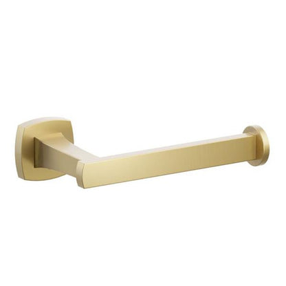 Emtek - Transitional Flared Brass Paper Holder, Single Post
