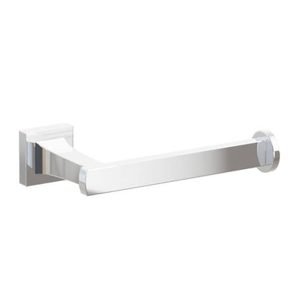 Emtek - Transitional Flared Brass Paper Holder, Single Post