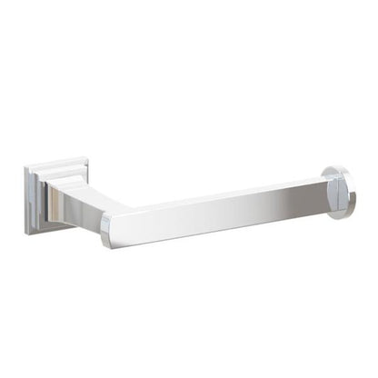 Emtek - Transitional Flared Brass Paper Holder, Single Post