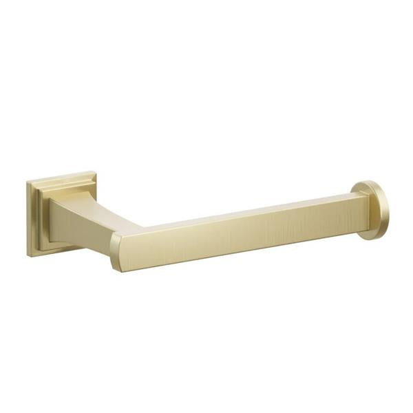 Emtek - Transitional Flared Brass Paper Holder, Single Post