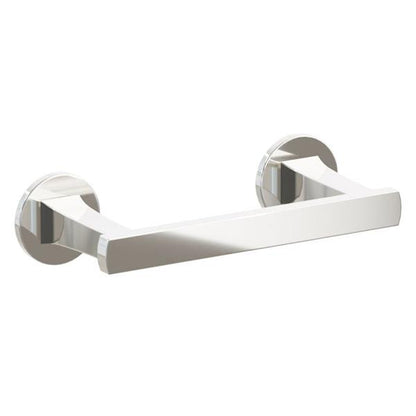Emtek - Transitional Flared Brass Paper Holder, Pivoting Double Post