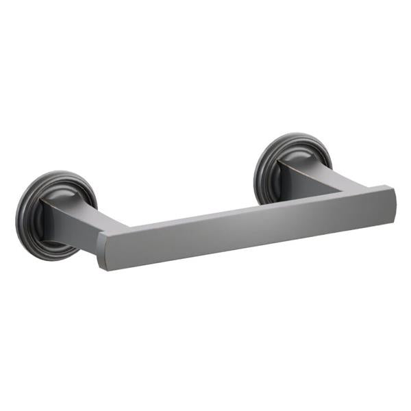 Emtek - Transitional Flared Brass Paper Holder, Pivoting Double Post