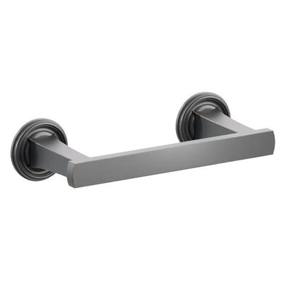 Emtek - Transitional Flared Brass Paper Holder, Pivoting Double Post