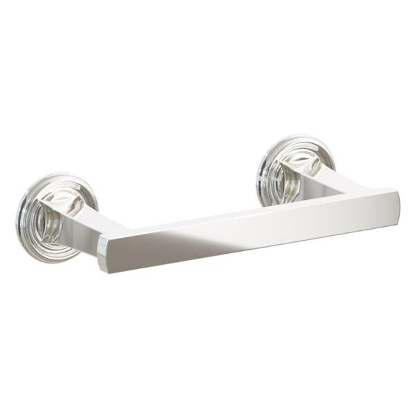 Emtek - Transitional Flared Brass Paper Holder, Pivoting Double Post