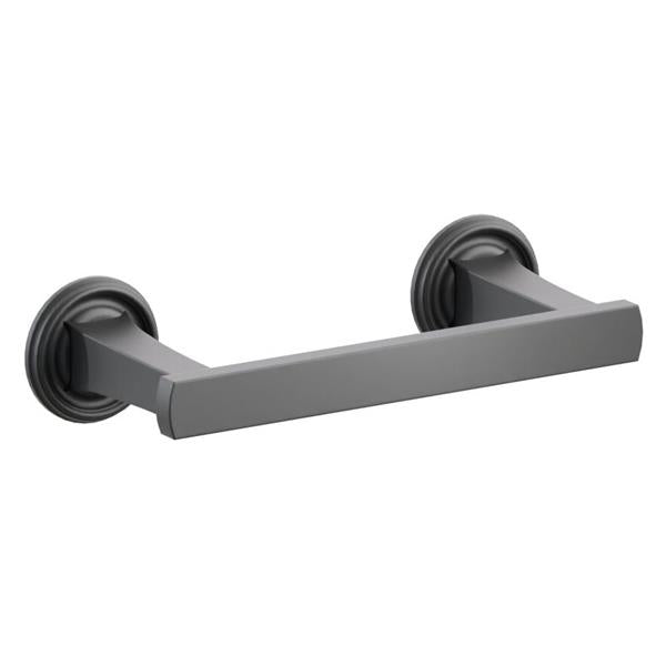 Emtek - Transitional Flared Brass Paper Holder, Pivoting Double Post