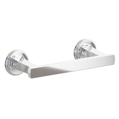 Emtek - Transitional Flared Brass Paper Holder, Pivoting Double Post